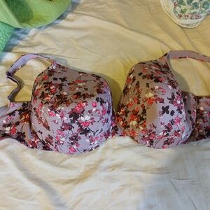 Floral Print Women's Bra